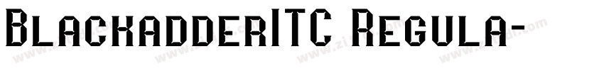BlackadderITC Regula字体转换